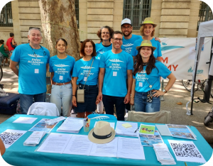 L'équipe de la Swim Academy Nîmoise au forum des associations