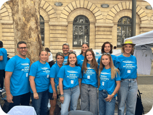 L'équipe de la Swim Academy Nîmoise au forum des associations